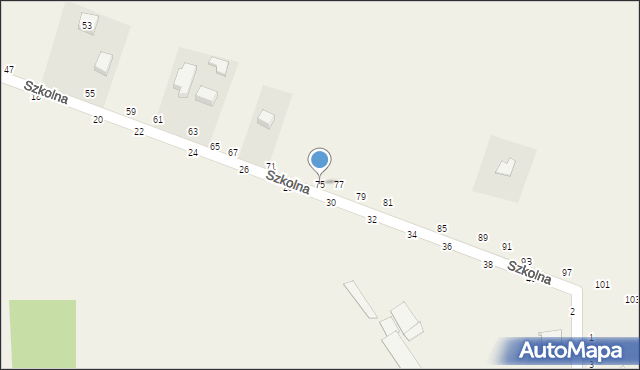 Biskupice, Szkolna, 75, mapa Biskupice