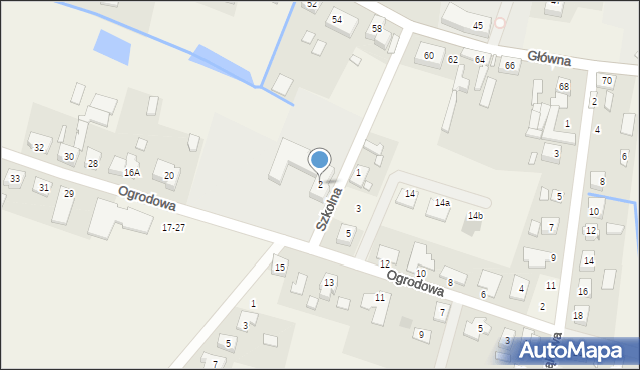 Biskupice, Szkolna, 2, mapa Biskupice