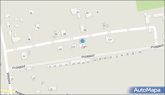 Błonie, Szkolna, 11E, mapa Błonie