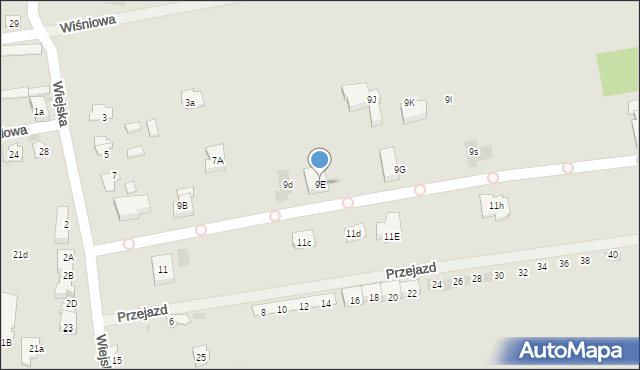 Błonie, Szkolna, 9E, mapa Błonie