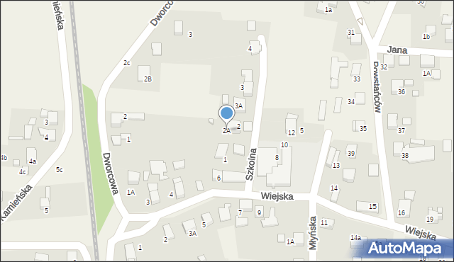 Bluszczów, Szkolna, 2A, mapa Bluszczów