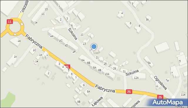 Bobolice, Szkolna, 19, mapa Bobolice