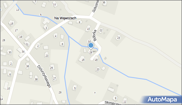 Bóbrka, Szkolna, 14, mapa Bóbrka