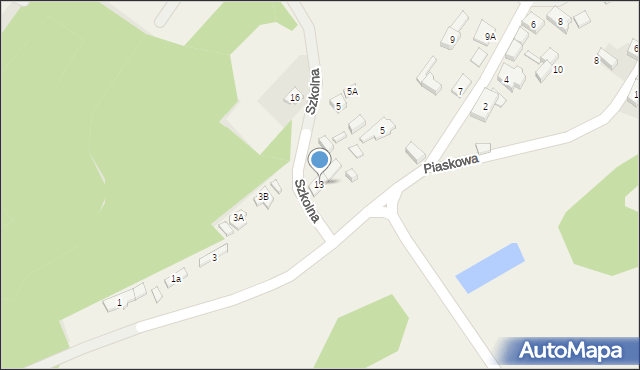 Bobrowniki, Szkolna, 13, mapa Bobrowniki