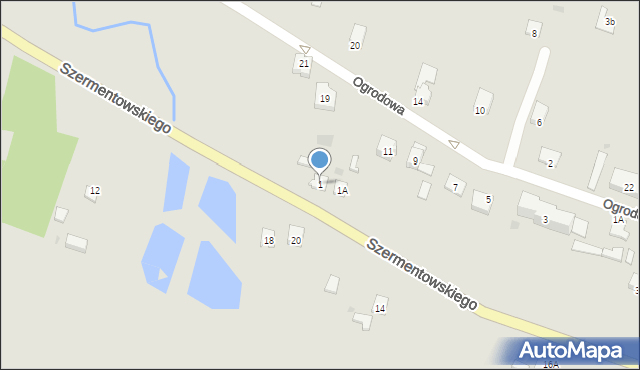 Bodzentyn, Szermentowskiego, 1, mapa Bodzentyn