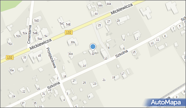 Bogdaniec, Szkolna, 12, mapa Bogdaniec