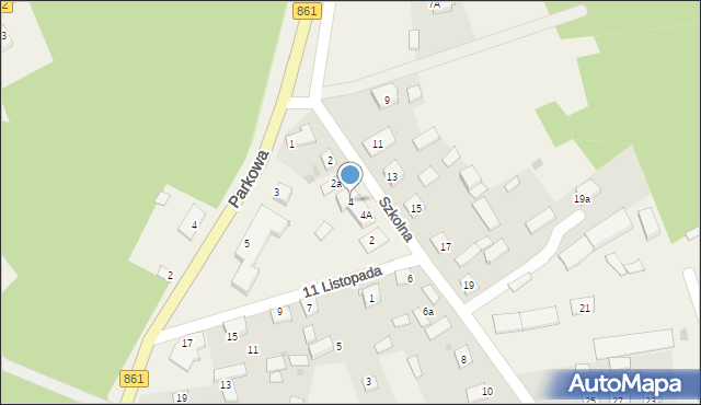 Bojanów, Szkolna, 4, mapa Bojanów