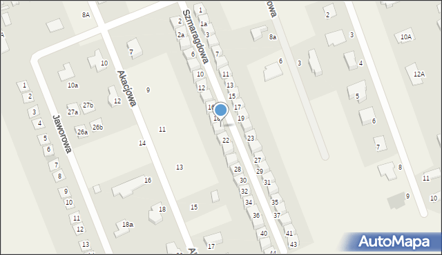 Bolesławice, Szmaragdowa, 20, mapa Bolesławice