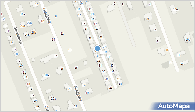 Bolesławice, Szmaragdowa, 30, mapa Bolesławice