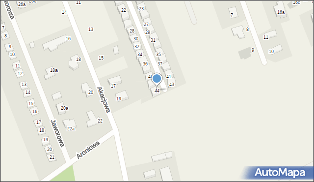 Bolesławice, Szmaragdowa, 44, mapa Bolesławice