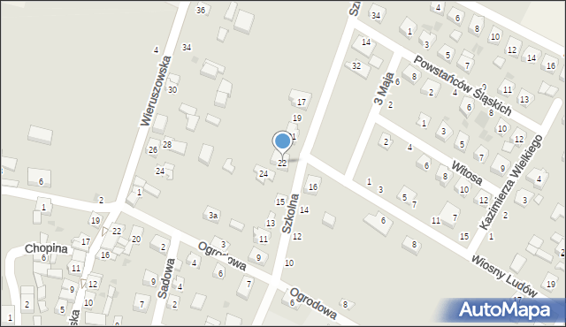 Bolesławiec, Szkolna, 22, mapa Bolesławca