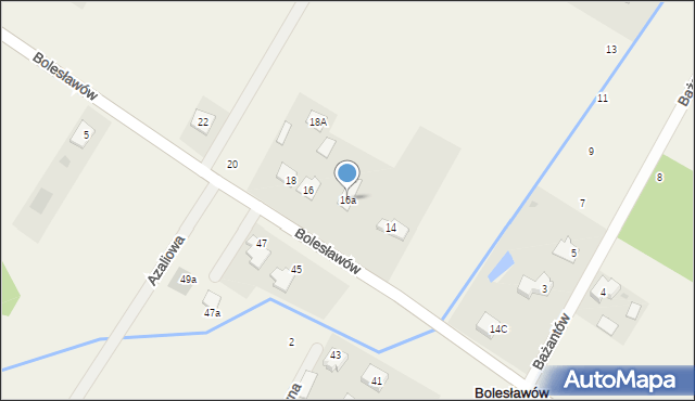 Bolesławów, Szlachecka, 16a, mapa Bolesławów