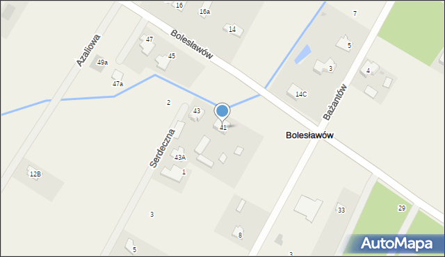 Bolesławów, Szlachecka, 41, mapa Bolesławów