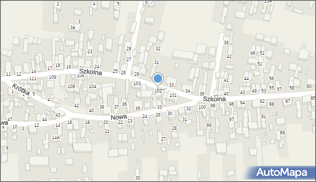 Bolewice, Szkolna, 102, mapa Bolewice