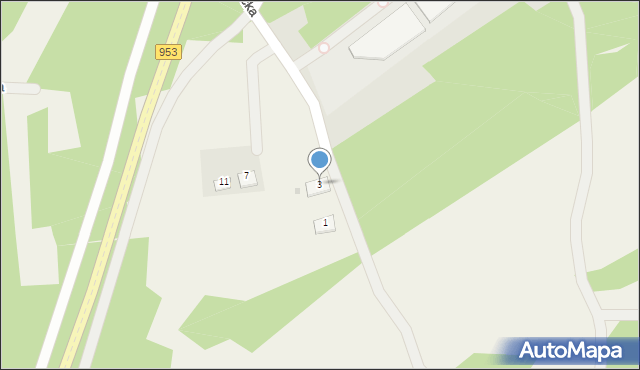 Borek Szlachecki, Szlachecka, 3, mapa Borek Szlachecki