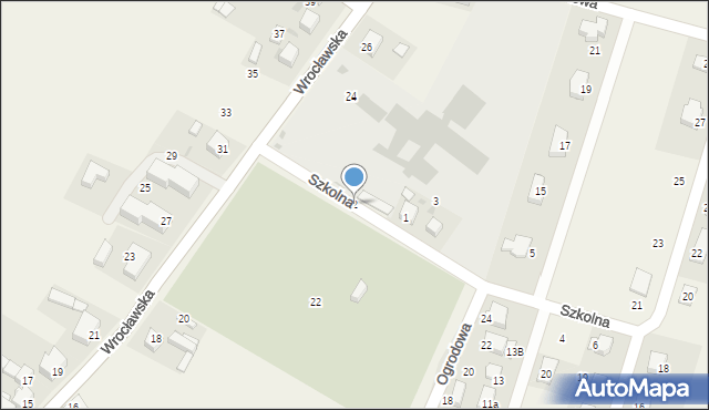 Borów, Szkolna, 2, mapa Borów