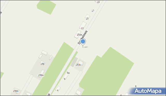 Borowa Góra, Szałwiowa, 10a, mapa Borowa Góra