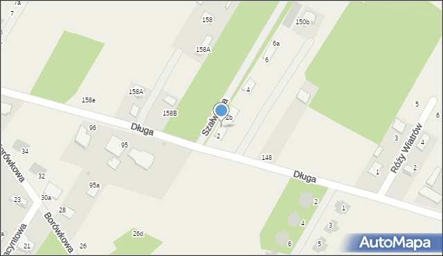 Borowa Góra, Szałwiowa, 2a, mapa Borowa Góra