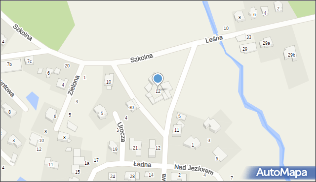 Borówiec, Szkolna, 12, mapa Borówiec