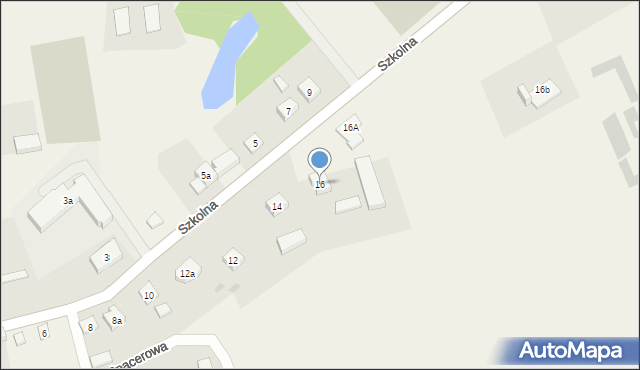 Borzechowo, Szkolna, 16, mapa Borzechowo