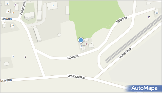 Borzygniew, Szkolna, 2, mapa Borzygniew