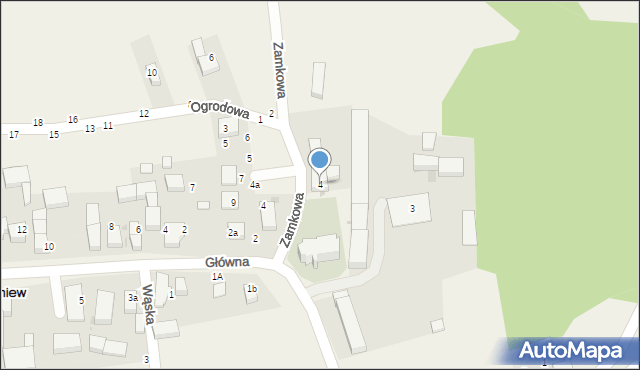 Borzygniew, Szkolna, 4, mapa Borzygniew