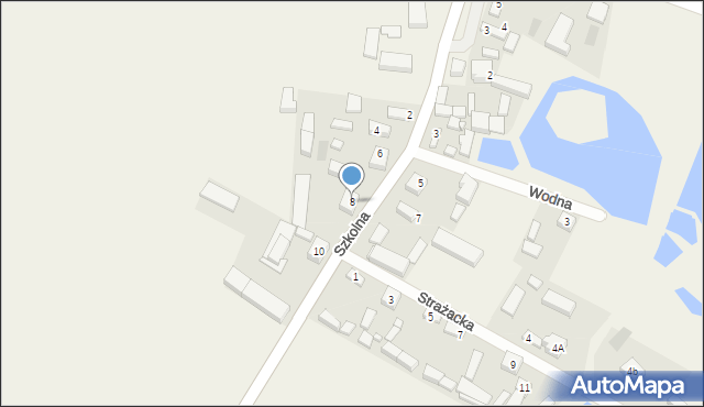 Borzykowa, Szkolna, 8, mapa Borzykowa