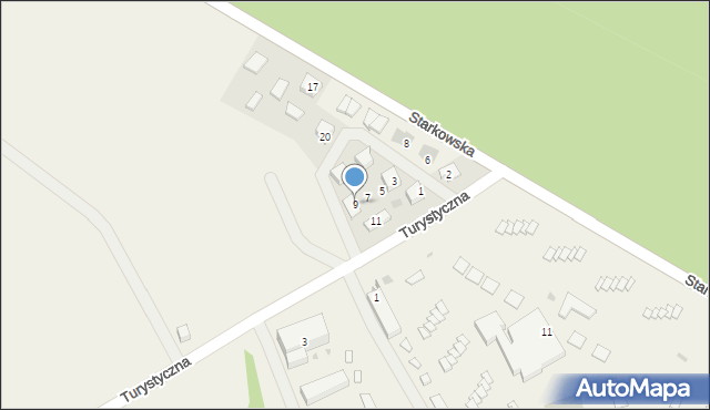 Boszkowo-Letnisko, Szkutnicza, 9, mapa Boszkowo-Letnisko