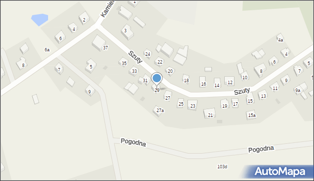 Brodnica Górna, Szuty Bernarda, ks., 29, mapa Brodnica Górna