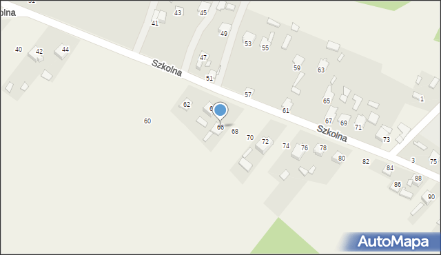 Brody, Szkolna, 66, mapa Brody