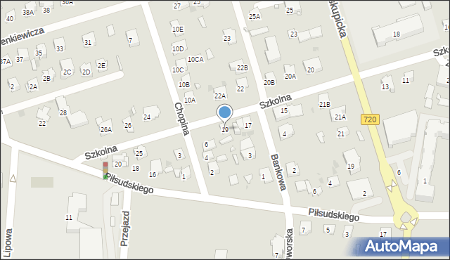 Brwinów, Szkolna, 19, mapa Brwinów