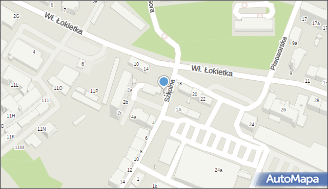 Brzeg, Szkolna, 2, mapa Brzeg