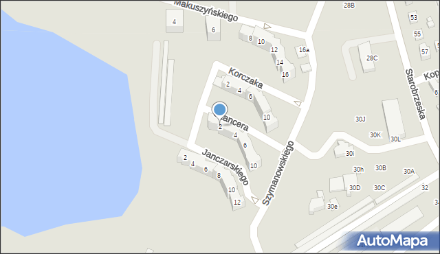 Brzeg, Szancera Jana Marcina, 2, mapa Brzeg