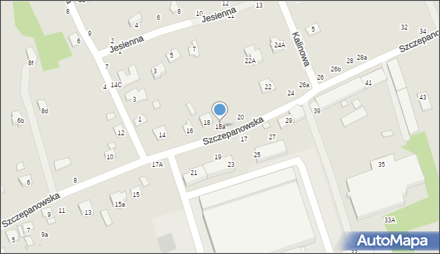 Brzesko, Szczepanowska, 18a, mapa Brzesko