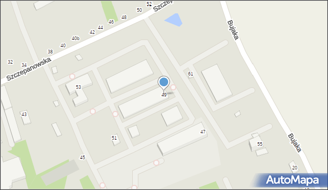 Brzesko, Szczepanowska, 49, mapa Brzesko