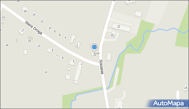 Brzostek, Szkotnia, 21, mapa Brzostek