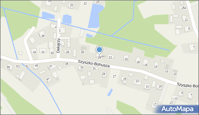 Bucze, Szyszko-Bohusza Adolfa, 24, mapa Bucze