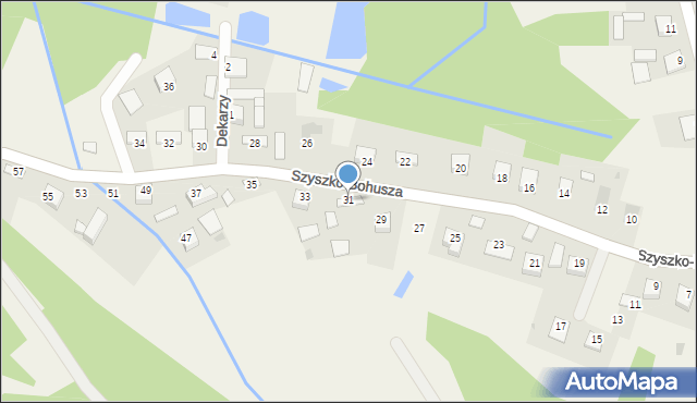 Bucze, Szyszko-Bohusza Adolfa, 31, mapa Bucze