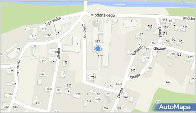 Buczkowice, Szkolna, 2, mapa Buczkowice