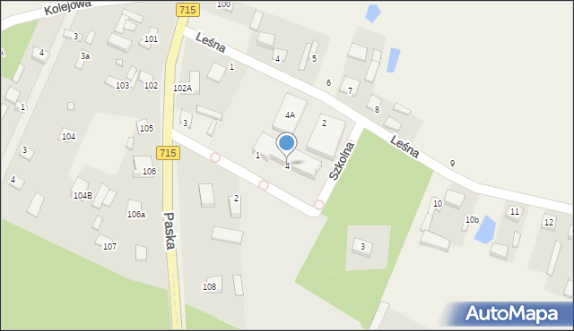 Budziszewice, Szkolna, 4, mapa Budziszewice