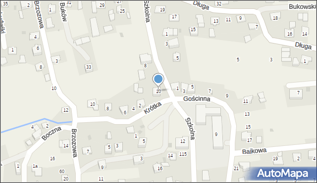 Buków, Szkolna, 10, mapa Buków