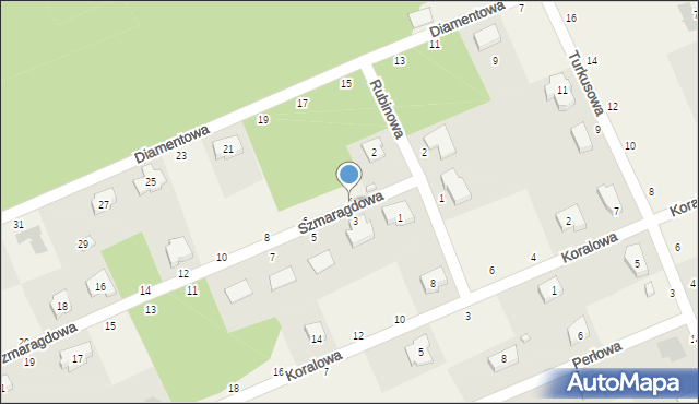 Bukowiec, Szmaragdowa, 4, mapa Bukowiec