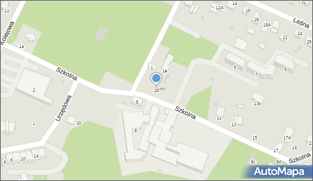 Bukowno, Szkolna, 1d, mapa Bukowno