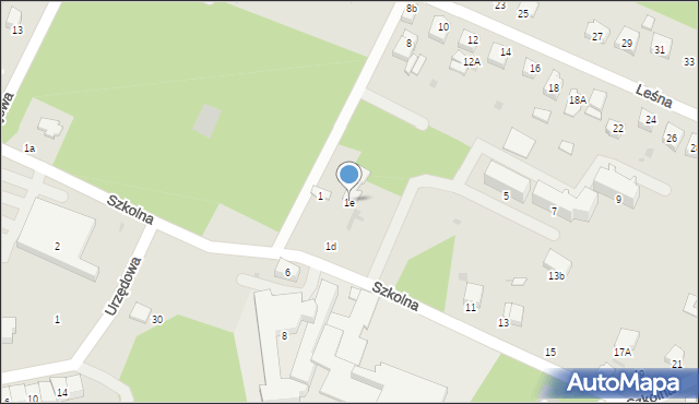 Bukowno, Szkolna, 1e, mapa Bukowno