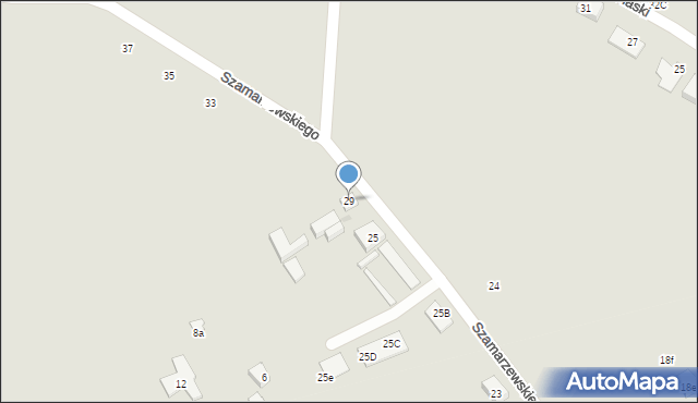 Bydgoszcz, Szamarzewskiego Augustyna, ks., 29, mapa Bydgoszczy
