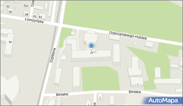 Bydgoszcz, Szpitalna, 19, mapa Bydgoszczy