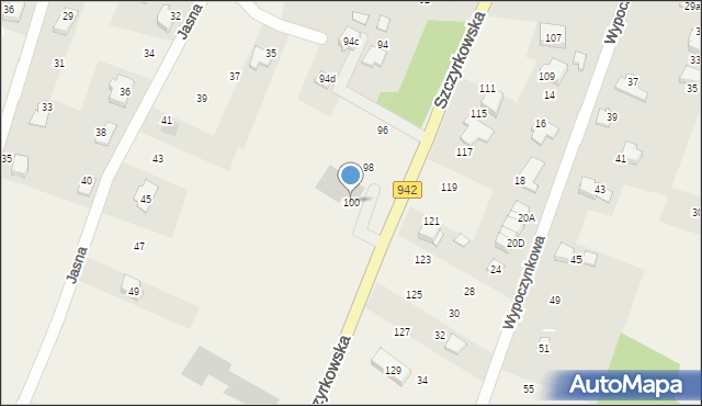 Bystra, Szczyrkowska, 100, mapa Bystra