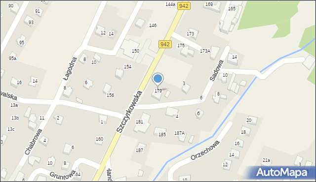 Bystra, Szczyrkowska, 179, mapa Bystra