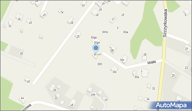 Bystra, Szczyrkowska, 30E, mapa Bystra