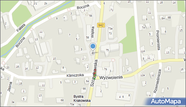 Bystra, Szczyrkowska, 60, mapa Bystra